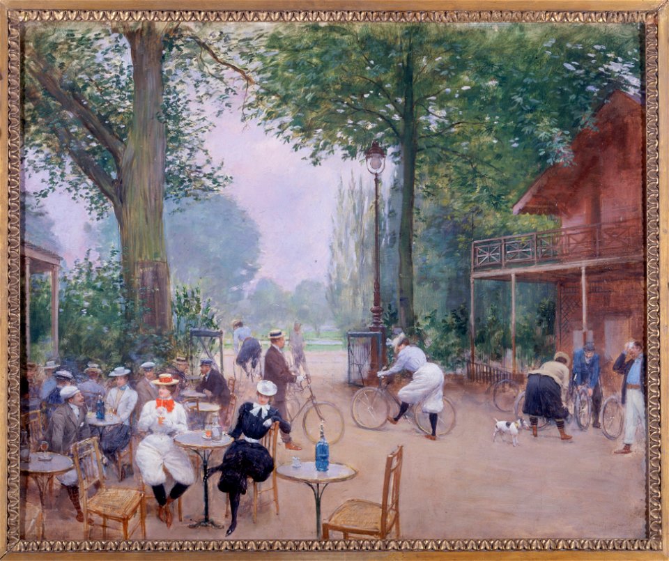 Béraud - Le Chalet du Cycle au bois de Boulogne, Vers 1900