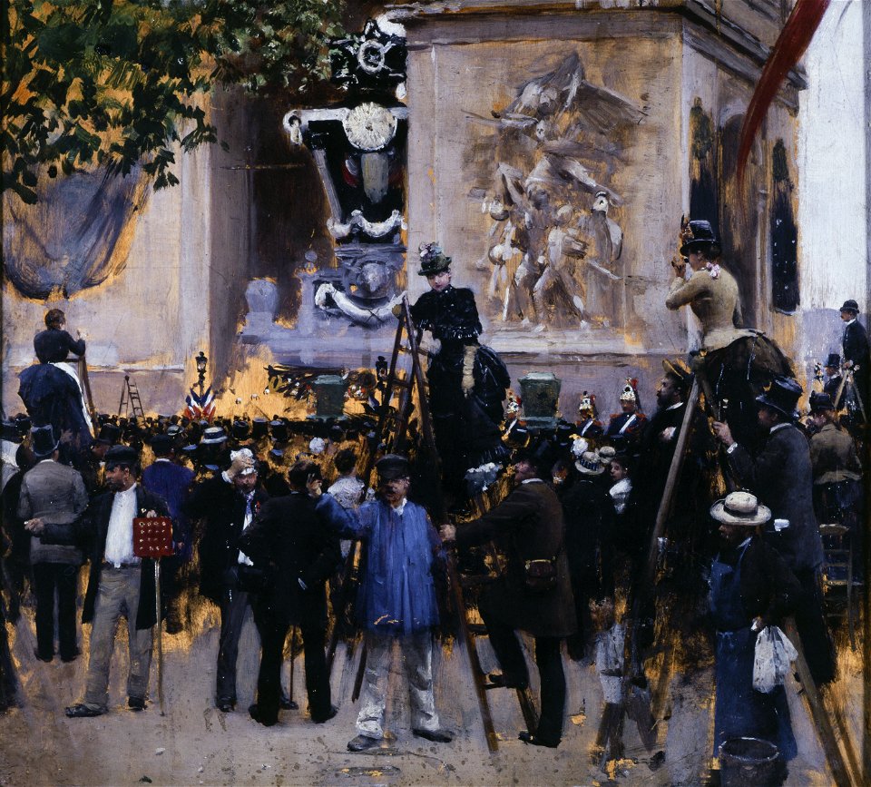 Béraud - Les funérailles de Victor Hugo, place de l'Étoile (1er juin 1885), Vers 1885