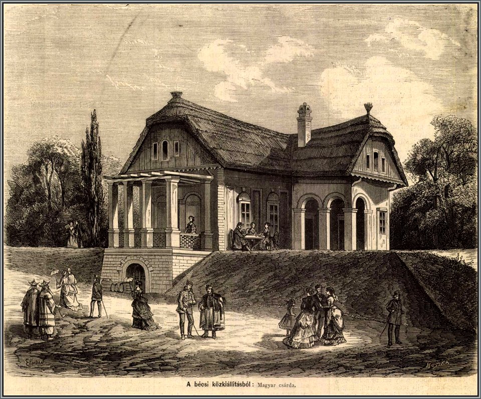Bécsi közkiállításból. Magyar csárda. Mo. és a Nagyvilág, 1873