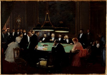 Béraud - La salle de jeu, 1889