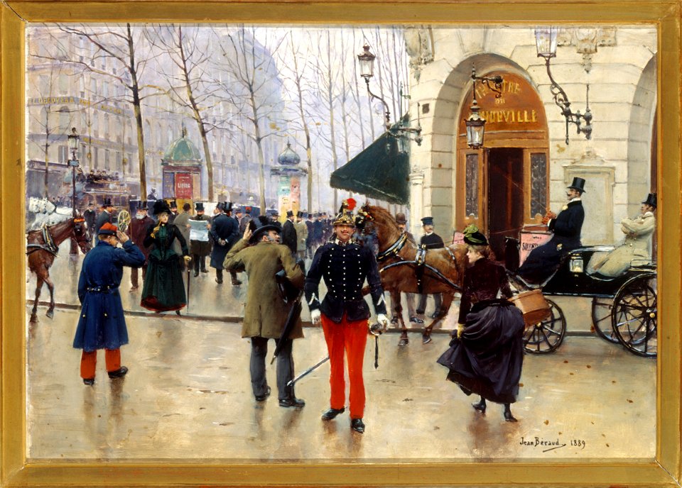 Béraud - Le théâtre du Vaudeville, 1889