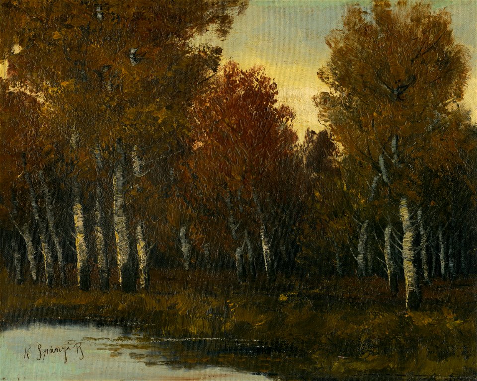 Béla Spányi - Okraj listnatého lesa - O 723 - East Slovak Gallery