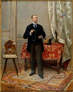 Béraud - Portrait d'Edmond Taigny (1828-1906), historien et collectionneur, Vers 1890
