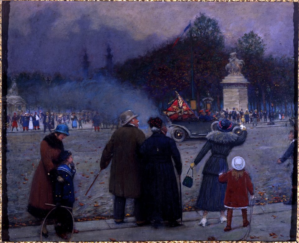 Béraud - Drapeau allemand porté aux Invalides, Vers 1914