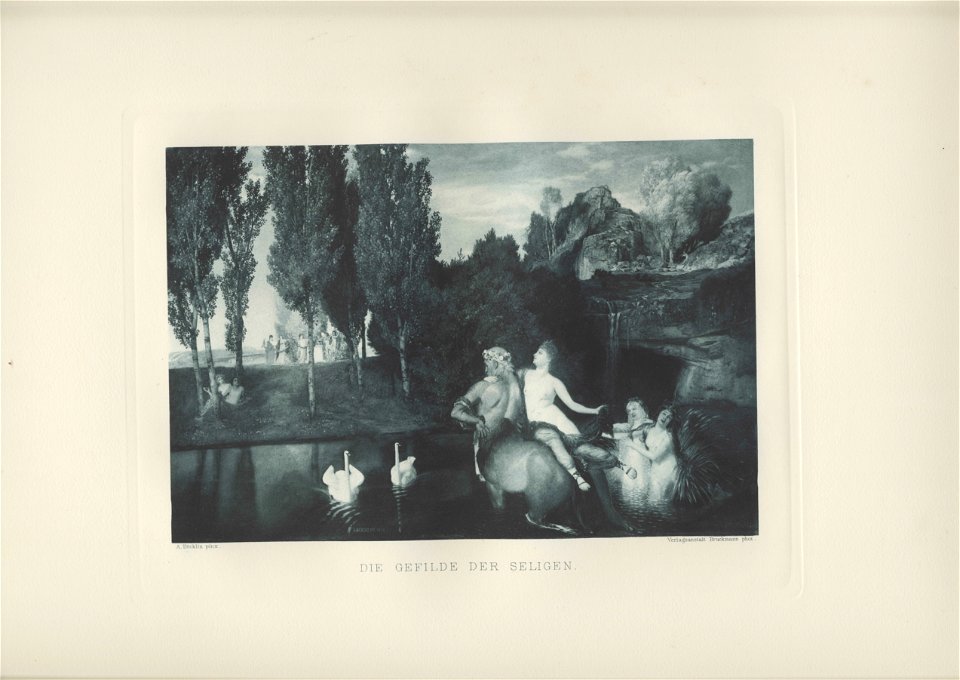 Böcklin-Mappe 1901 Die Gefilde der Seligen