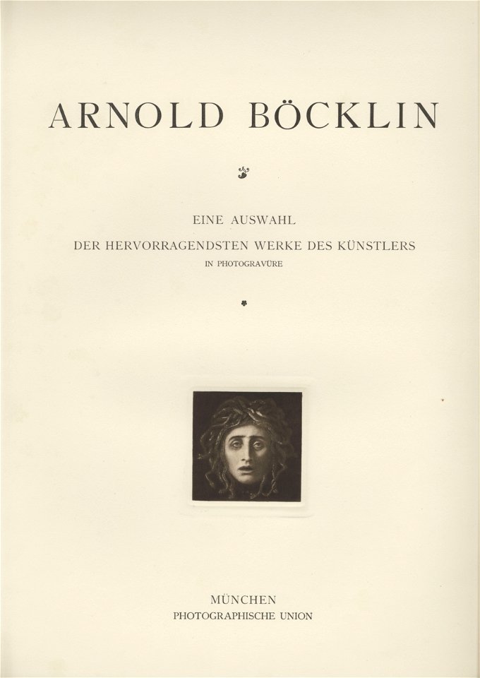 Böcklin-Mappe 1901 Titel