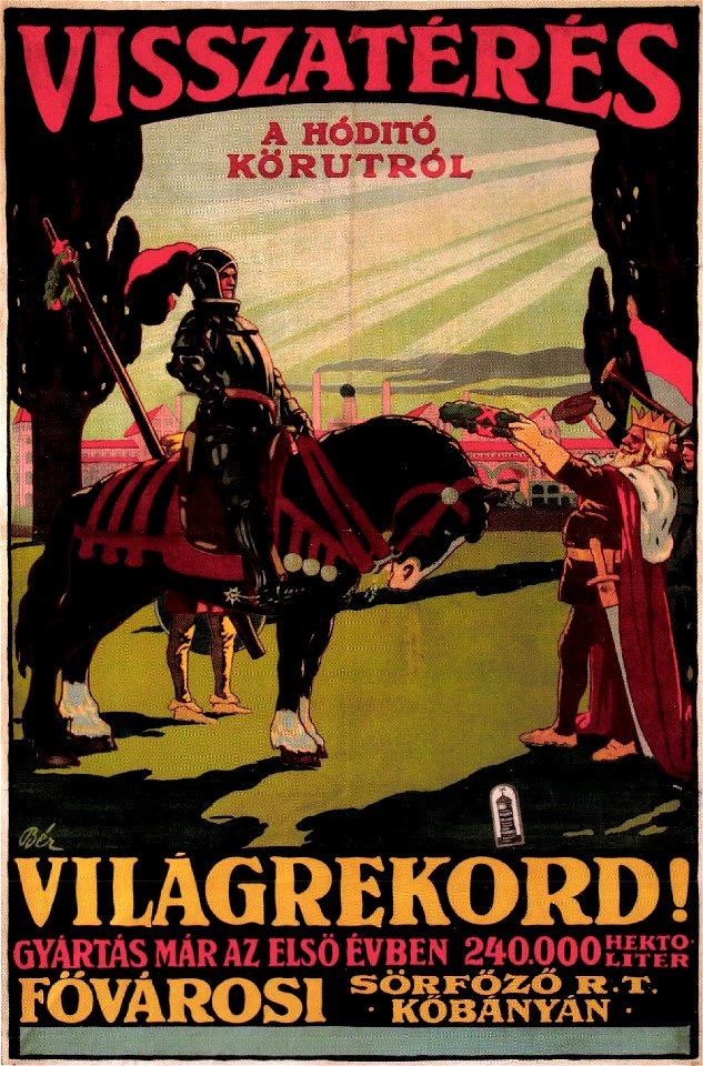 Bér Visszatérés a hódító körútról 1910s