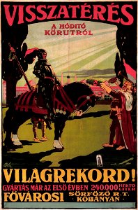 Bér Visszatérés a hódító körútról 1910s
