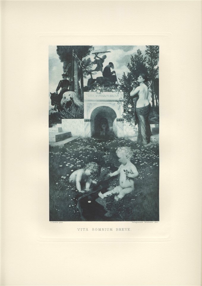 Böcklin-Mappe 1901 Vita somnium breve