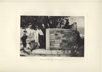 Böcklin-Mappe 1901 Heiligtum des Herakles