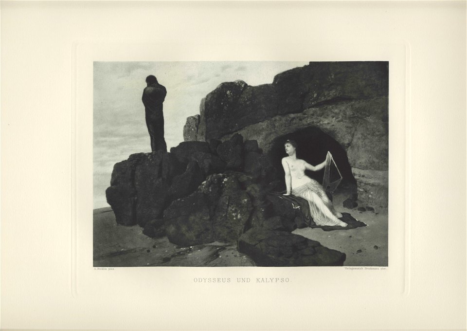Böcklin-Mappe 1901 Odysseus und Kalypso