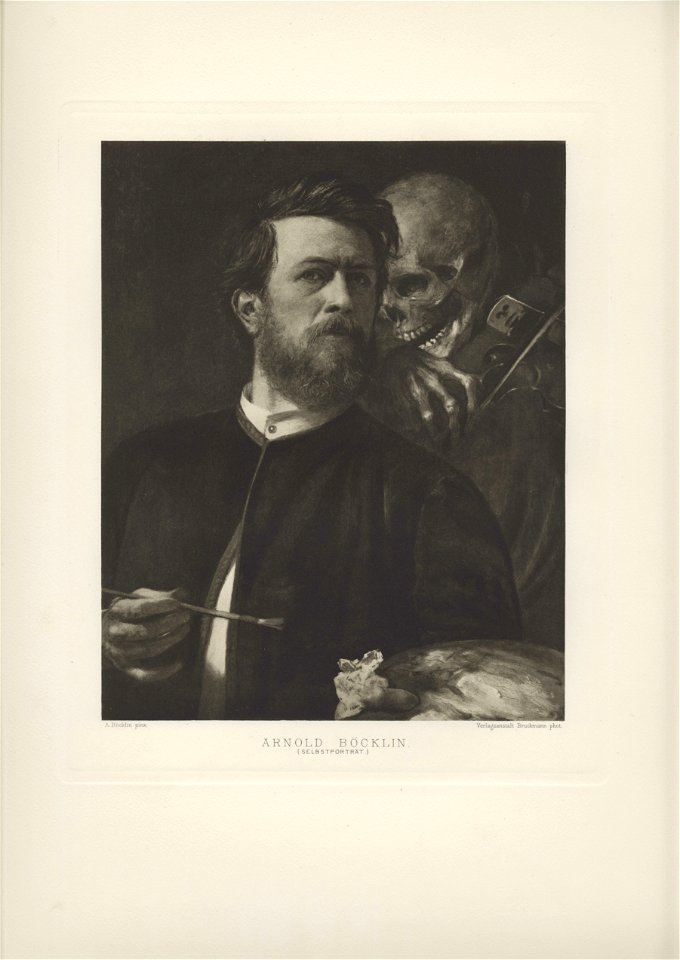 Böcklin-Mappe 1901 Selbstporträt