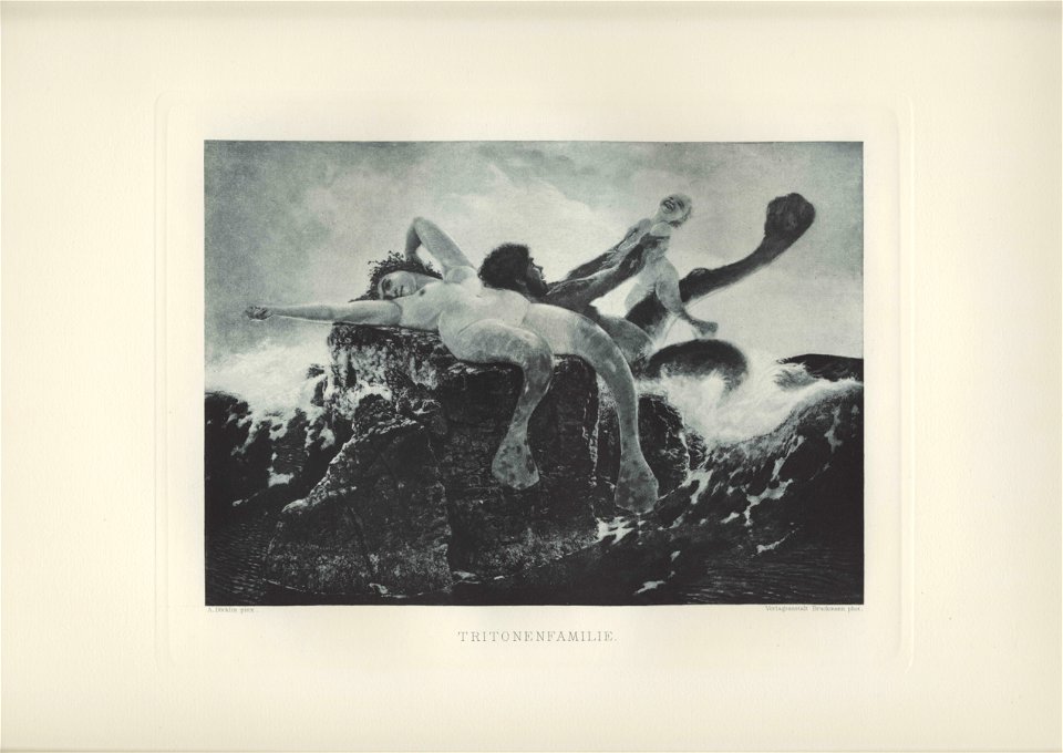 Böcklin-Mappe 1901 Tritonenfamilie