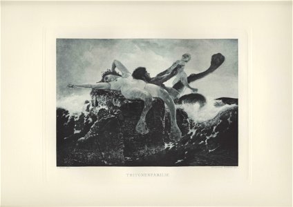Böcklin-Mappe 1901 Tritonenfamilie
