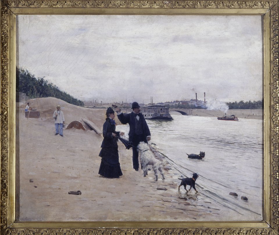 Béraud - Les berges de la Seine, Vers 1880