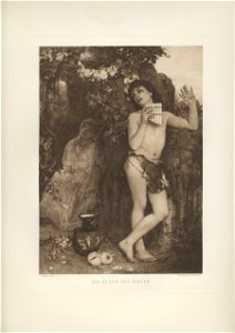 Böcklin-Mappe 1901 Die Klage des Hirten (Daphnis und Amaryllis) 