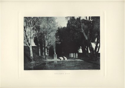 Böcklin-Mappe 1901 Heiliger Hain