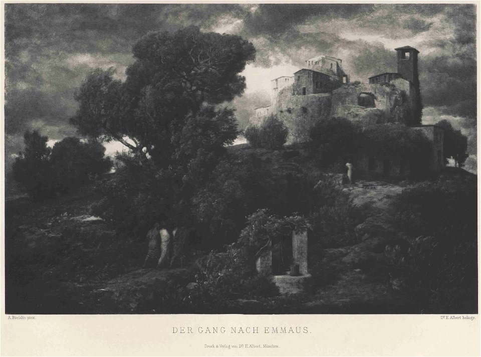 Böcklin Der Gang nach Emmaus