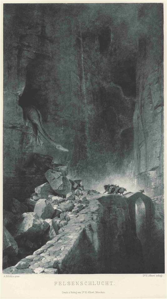 Böcklin Felsenschlucht