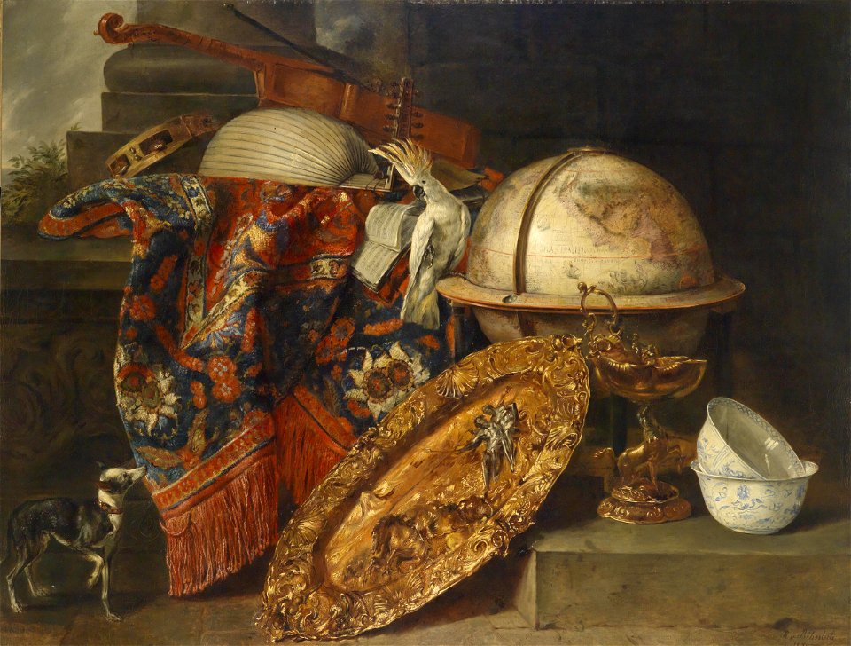 Böhnlich Stillleben mit Globus 1878