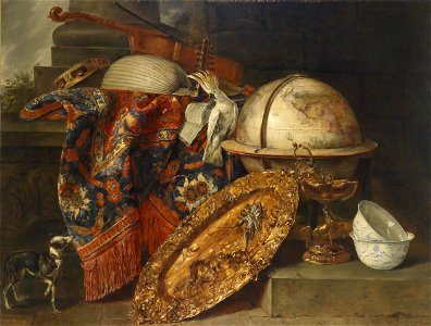 Böhnlich Stillleben mit Globus 1878