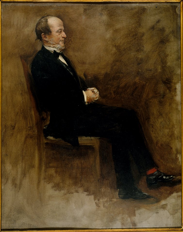 Béraud - Portrait de John Lemoine (1815-1892), publiciste, rédacteur en chef du Journal des débats, Vers 1889