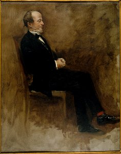 Béraud - Portrait de John Lemoine (1815-1892), publiciste, rédacteur en chef du Journal des débats, Vers 1889