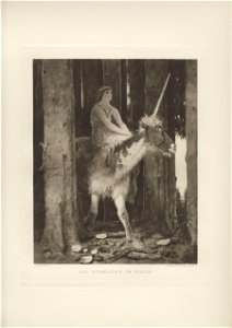 Böcklin-Mappe 1901 Das Schweigen im Walde