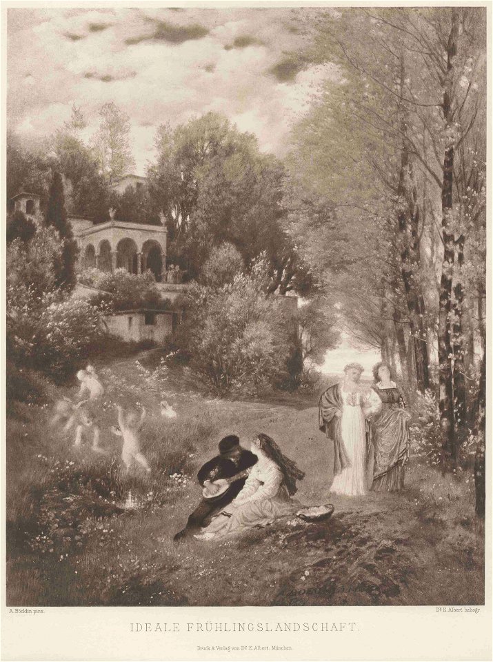 Böcklin Ideale Frühlingslandschaft