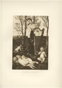 Böcklin-Mappe 1901 Frühlings Erwachen