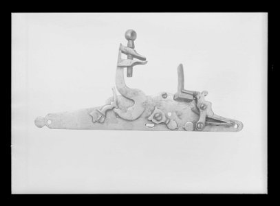 Bösstock med snapplås, England eller Skottland, 1640-tal - Livrustkammaren - 18224