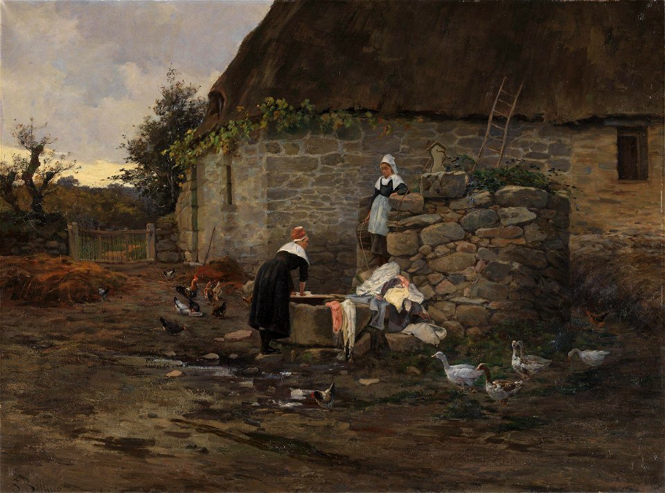Sigrid Bølling - Den gamle brønn i Concarneau - NMK.2009.0191 - National Museum of Art, Architecture and Design