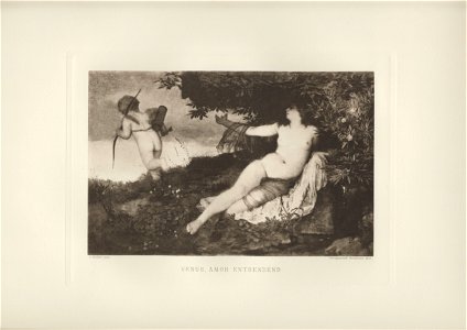 Böcklin-Mappe 1901 Venus Amor entsendend