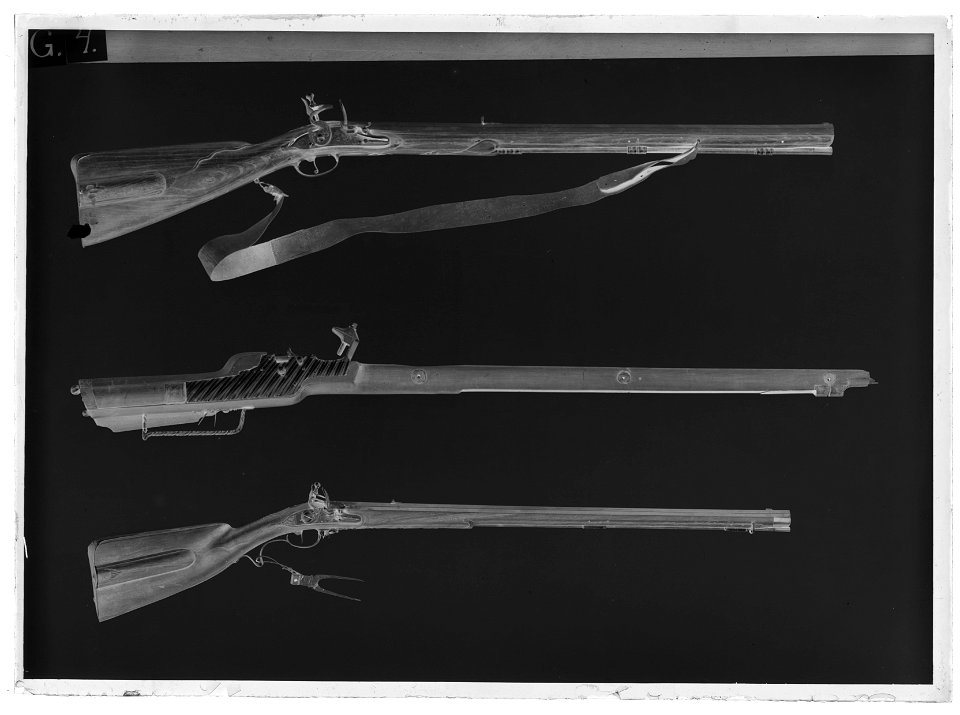 Bösstock med hjullås, 1600-talets mitt, Odense, pipan saknas - Livrustkammaren - 35105-negative