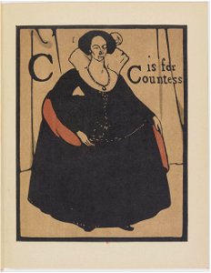 C is for Countess - An Alphabet by William Nicholson (1899)