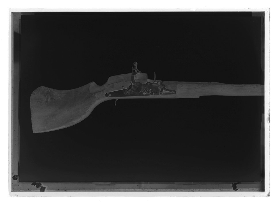 Bösstock med snapplås, England eller Skottland, 1640-tal - Livrustkammaren - 1094-negative