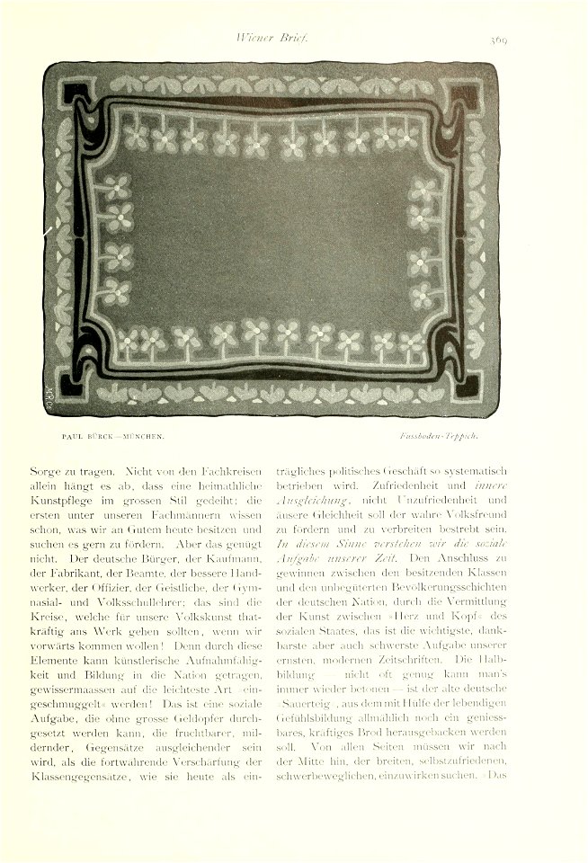 Bürck Fussboden-Teppich