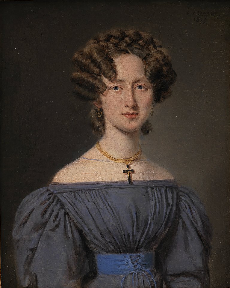C.A. Jensen - Cecilie Lønborg, gift 1830 med skibsintendant Theodor Emil Ludvigsen - KMS4908 - Statens Museum for Kunst