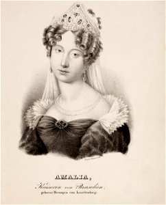 C Brand - Amalia von Leuchtenberg, Kaiserin von Brasilien (Lithographie)