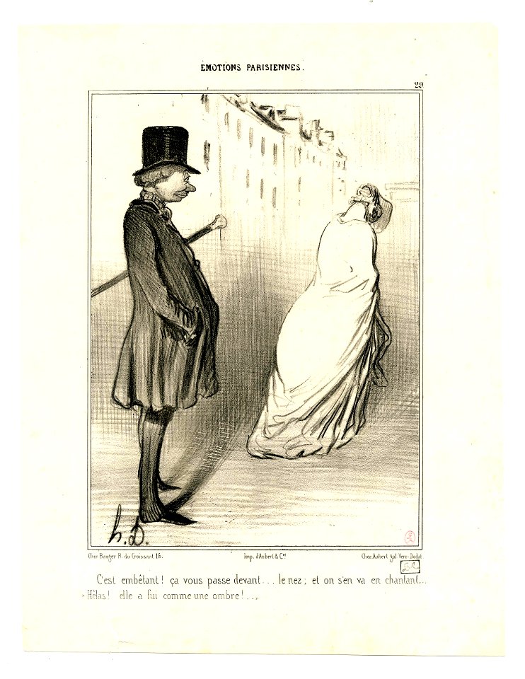 C'est embêtant! ça vous passe devant... (How annoying! They walk past you...) (BM 1918,0511.161)