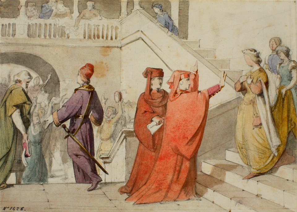 Claudi Lorenzale - Queen Joana is Prevented from Accompanying the Prince of Viana to Barcelona - Google Art Project