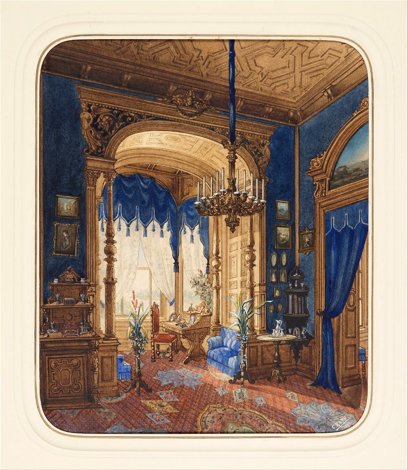 C. Rath - Blue Interior - Google Art Project