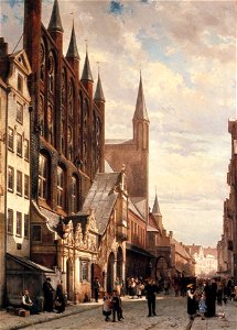 C. Springer - Raadhuis te Lübeck - NK3535 - Cultural Heritage Agency of the Netherlands Art Collection