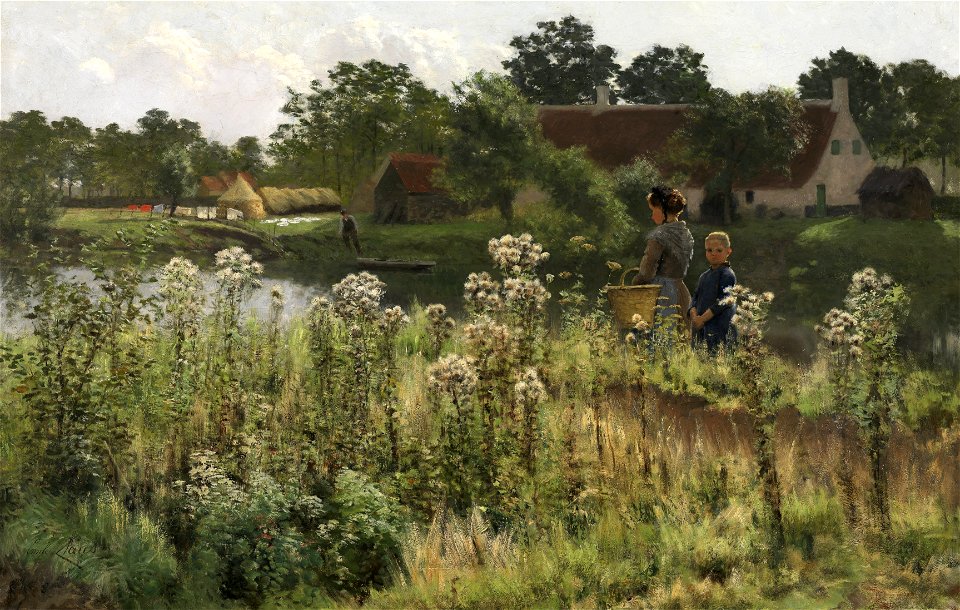 De Leie in Astene, circa 1885, Groeningemuseum, 0040128000