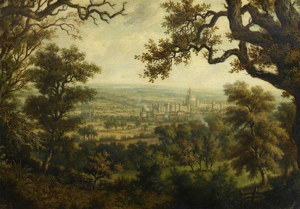 C. John Mayle Whichelo (1784-1865) - View of Windsor and Eton Chapel - 515618 - National Trust