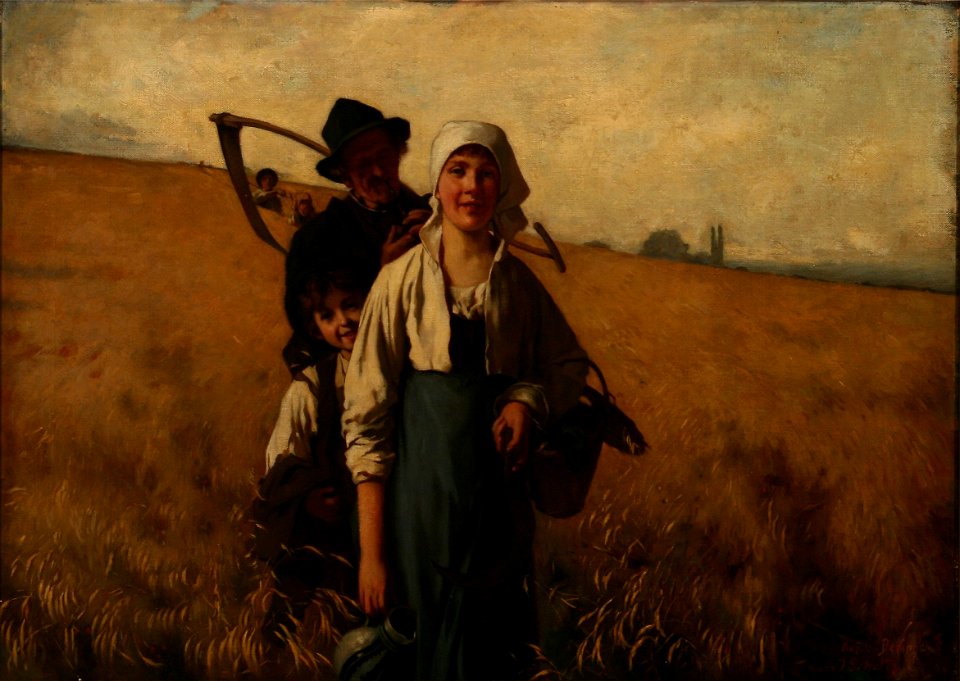 C. V. Beringe - Kopie nach „Heimkehrende Landleute auf dem Feldweg“ von Julius Scholtz