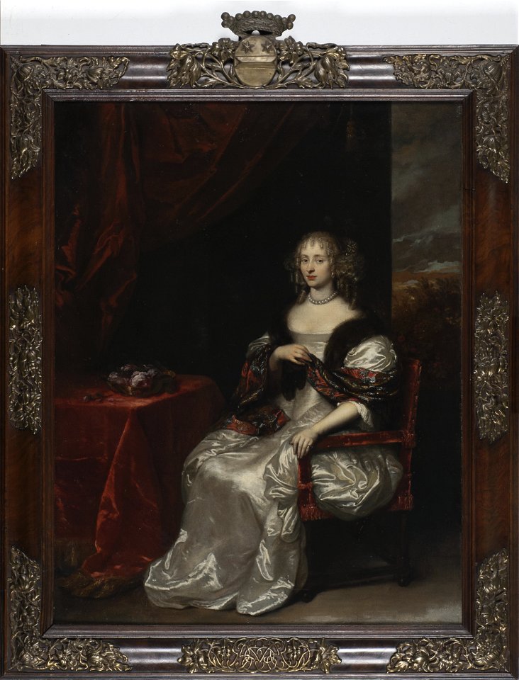 C. (1639) Netscher - Margaretha von Elverich, genaamd Haes (overl.1678). Echtgenote van 1) Daniel Weyman, 2) Matthias Rom - C12 - Cultural Heritage Agency of the Netherlands Art Collection