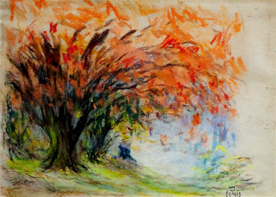 Claude-Émile Schuffenecker Bouquet d'arbres au feuillage rouge