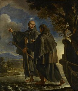 Claudio Coello - Der hl. Petrus von Alcántara wandelt über den Fluss Quadiana - 471 - Bavarian State Painting Collections