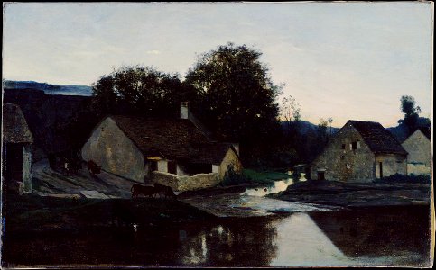 C.-F. Daubigny. Hamlet of Optevoz